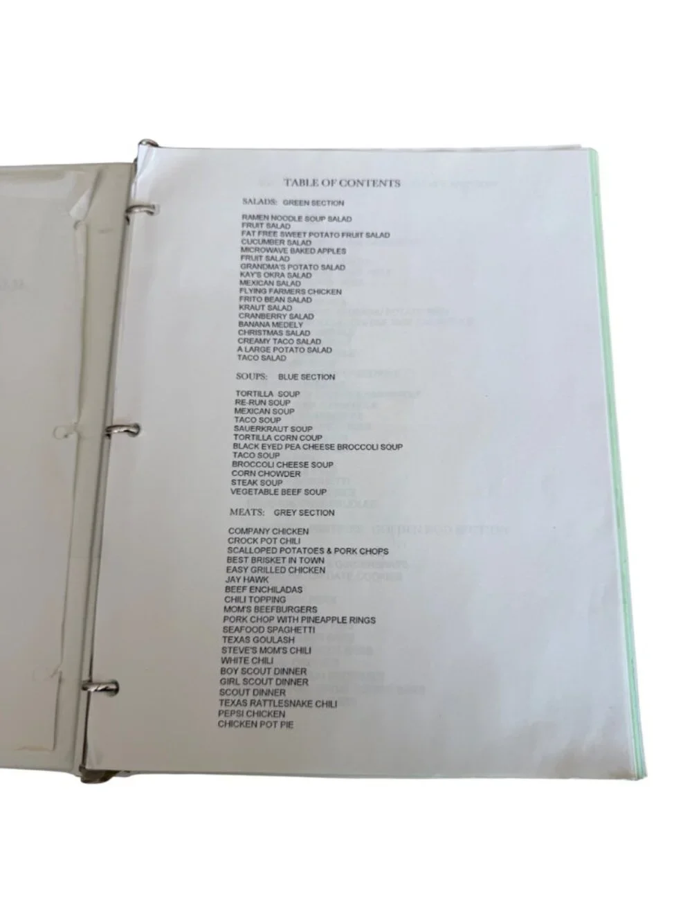 MacArthur Blvd Baptist Church Cookbook 1994 Womens Ministry Recipes Binder